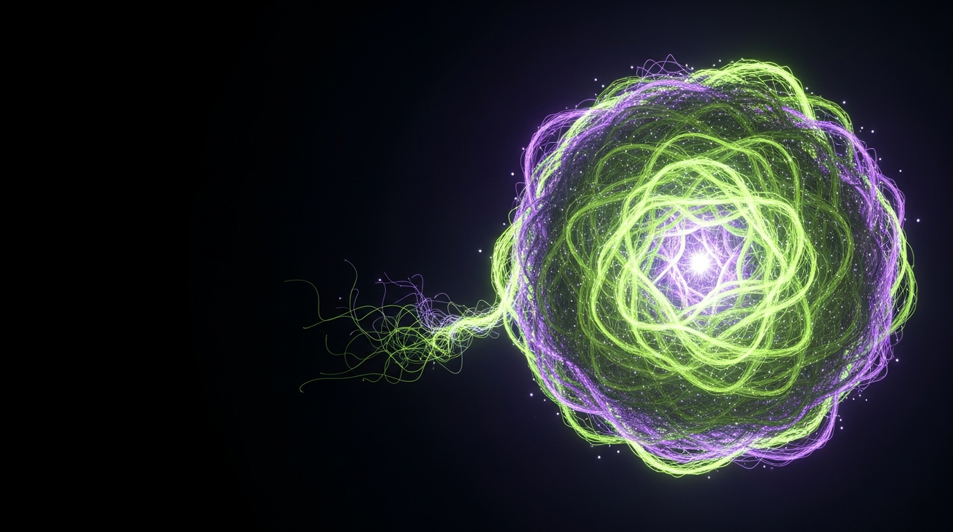 A figure reaching toward a glowing goal that stays just out of reach across a gap, representing the ADHD motivation gap between wanting and doing.